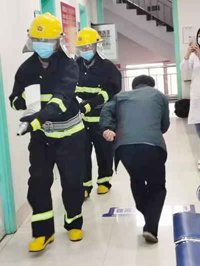 牡丹江现代泌尿男科医院消防培训演习